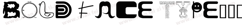 BOLD FACE TYPE字体转换